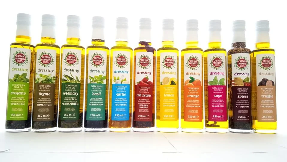 Cretan Farmers aromatic olive oil range