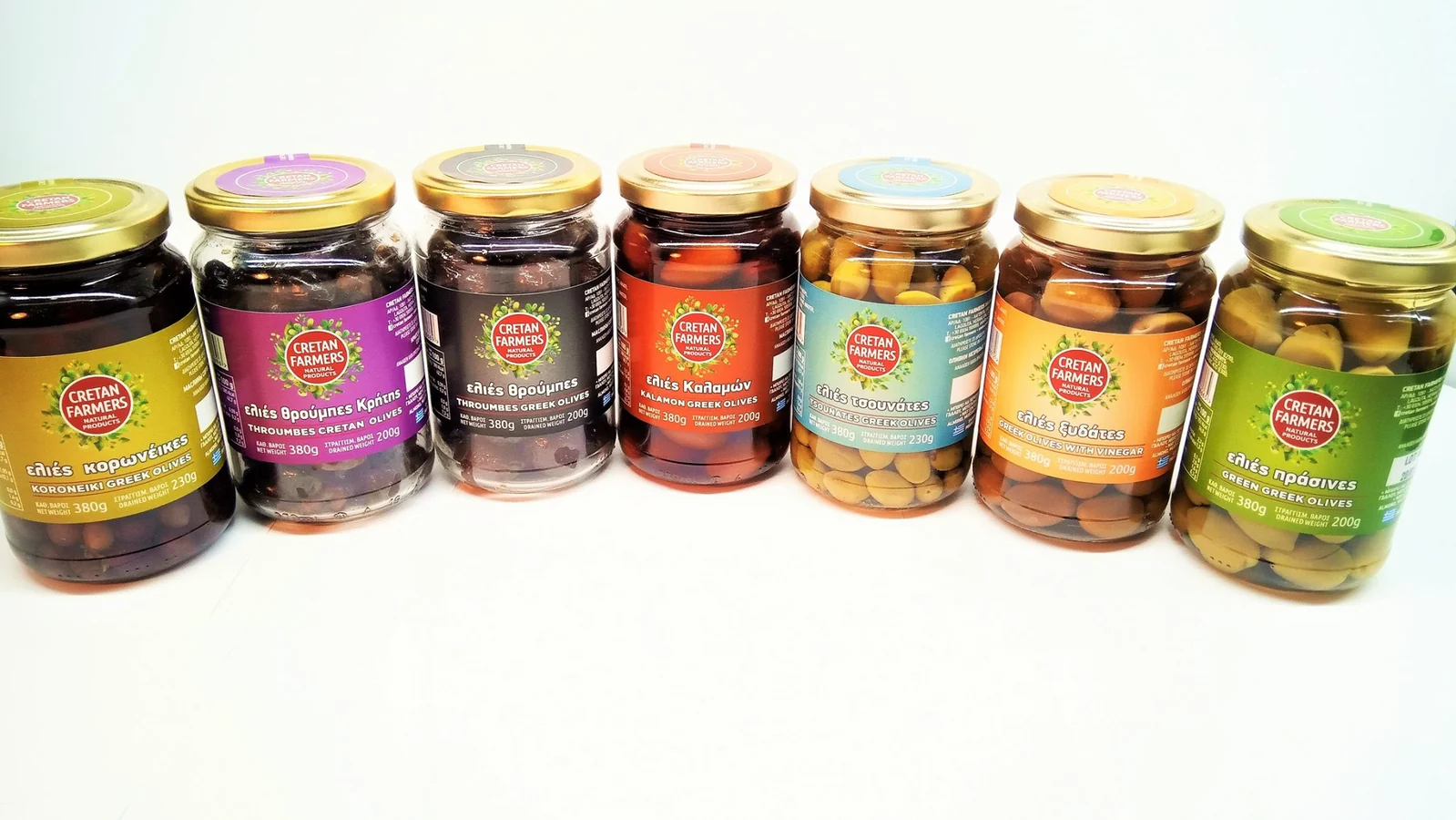 Cretan Farmers table olive range